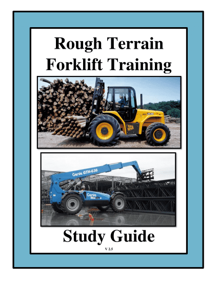 Rough Terrain Forklift Study Guides V2.5 (5 Pack)